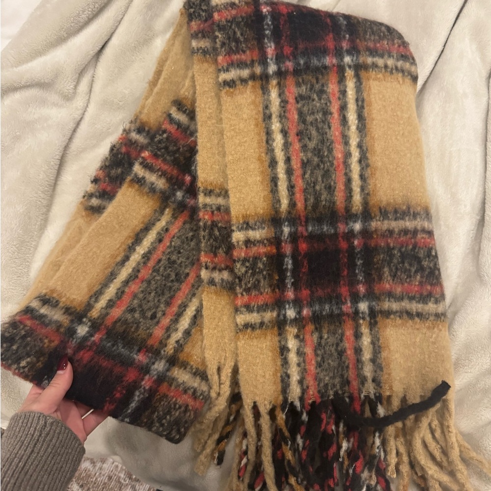Only Multicolor Plaid Scarf
